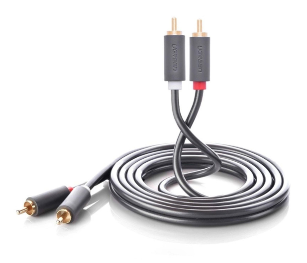 UGREEN Przewód 2RCA Cinch do 2RCA Cinch AV104 5m czarny - 1501466 - zdjęcie 5